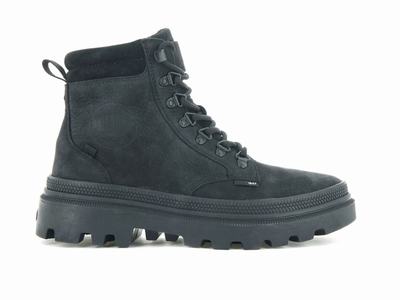 Zapatos Altas Palladium PALLATROOPER HIKER NUBUCK Mujer Negras | Costa Rica-37461